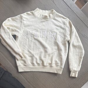 Parke, Women's Bridal Varsity Mockneck, Cream S/M